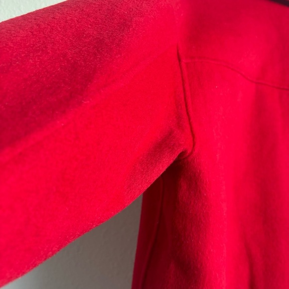 NWT Madewell Double-Faced Rounded-Sleeve Wool Blend Red Cherry Coat Jacket Med - Picture 13 of 16